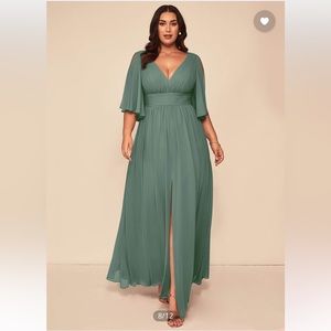 Eucalyptus green bridesmaid dress